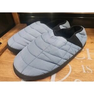 BROOKSTONE‎ MOC TRAILS INSULATED SHOES UNISEX Sz L BLUW WITH BLACK SLIP ON